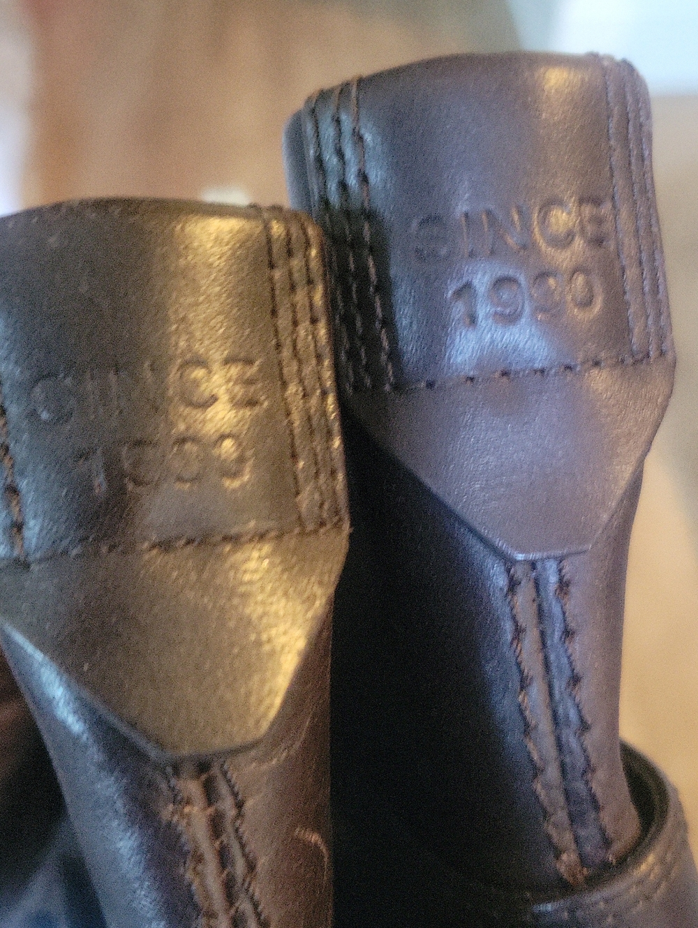 Franco Santo Brown Leather Ankle Boots - Picture 10 of 10